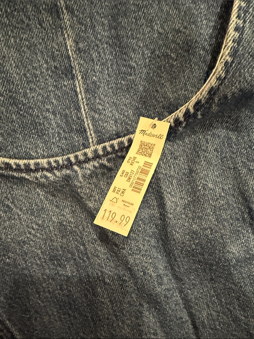 Madewell Denim Scoopneck Midi Dress in Canby Wash - Picture 7 of 7